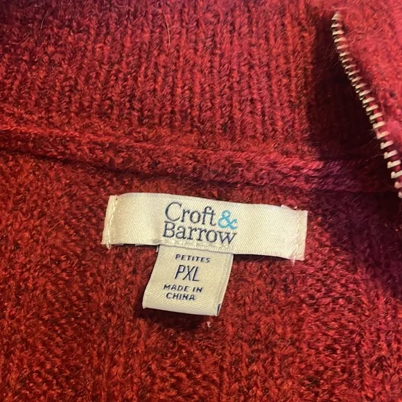 Croft & Barrow Half zip sweater - Picture 5 of 11
